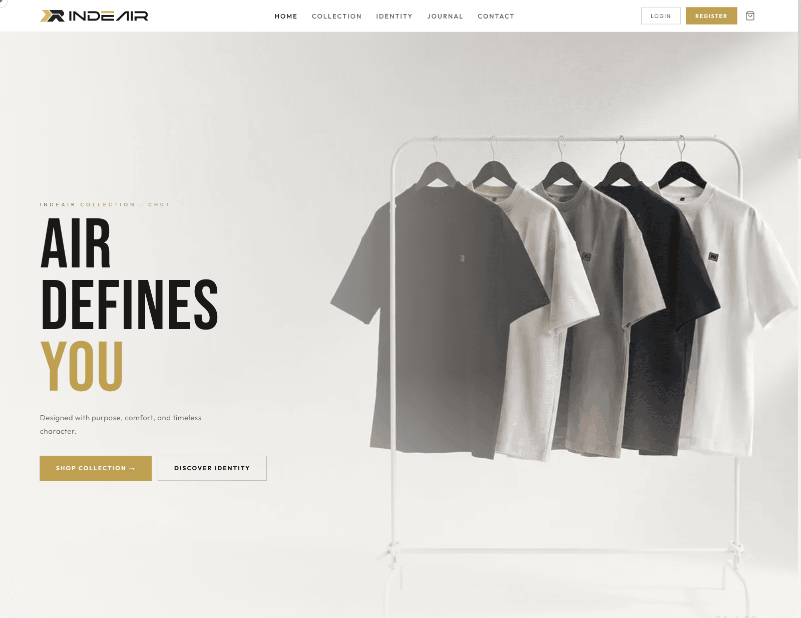 INDEAIR - WEB DEVELOPMENT project screenshot