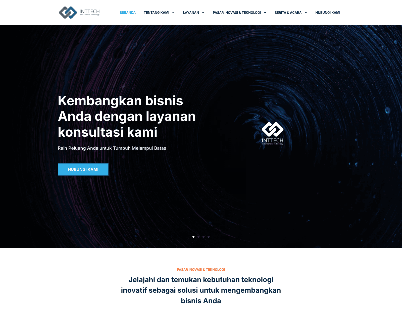 INDO TRANSFER TECH - WEB DEVELOPMENT project screenshot