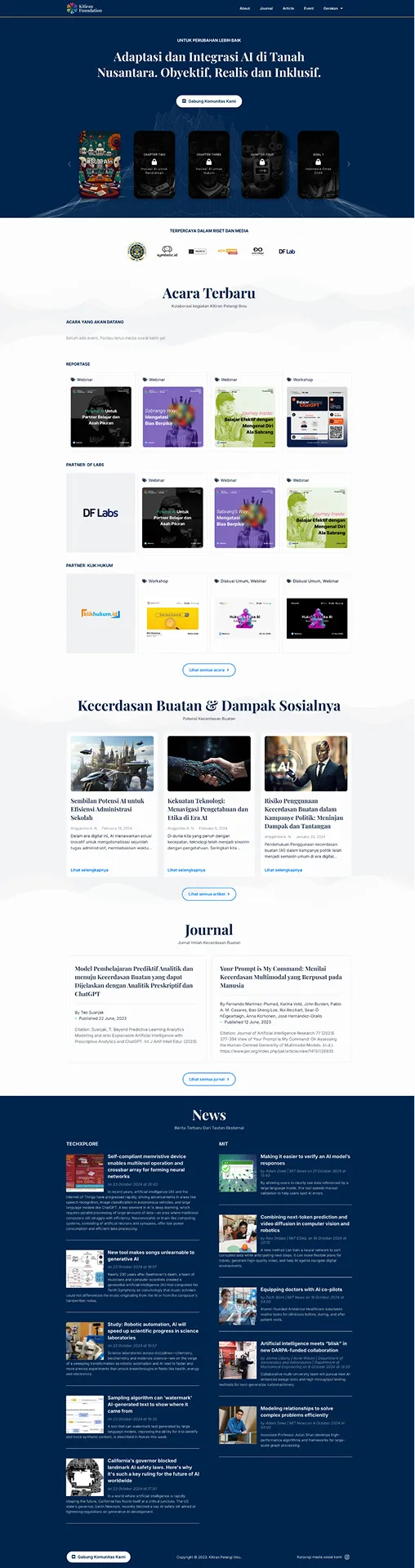 KITIRAN FOUNDATION - WEB DEVELOPMENT