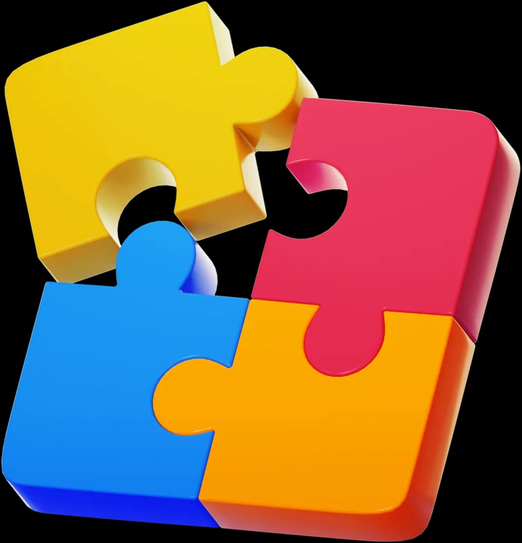 Extra Integer 3D puzzle representing creative digital solutions