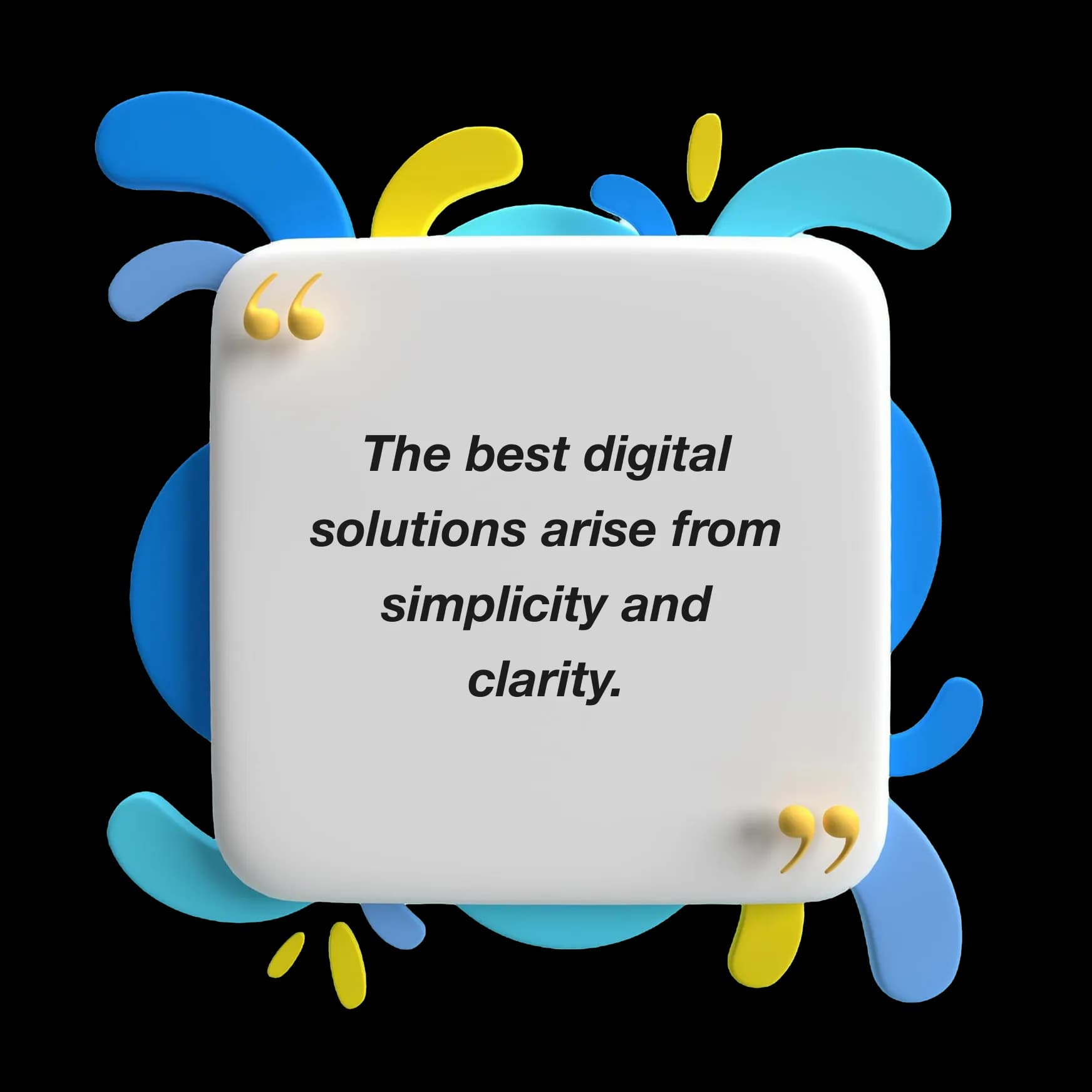 Quote illustration representing communication and collaboration