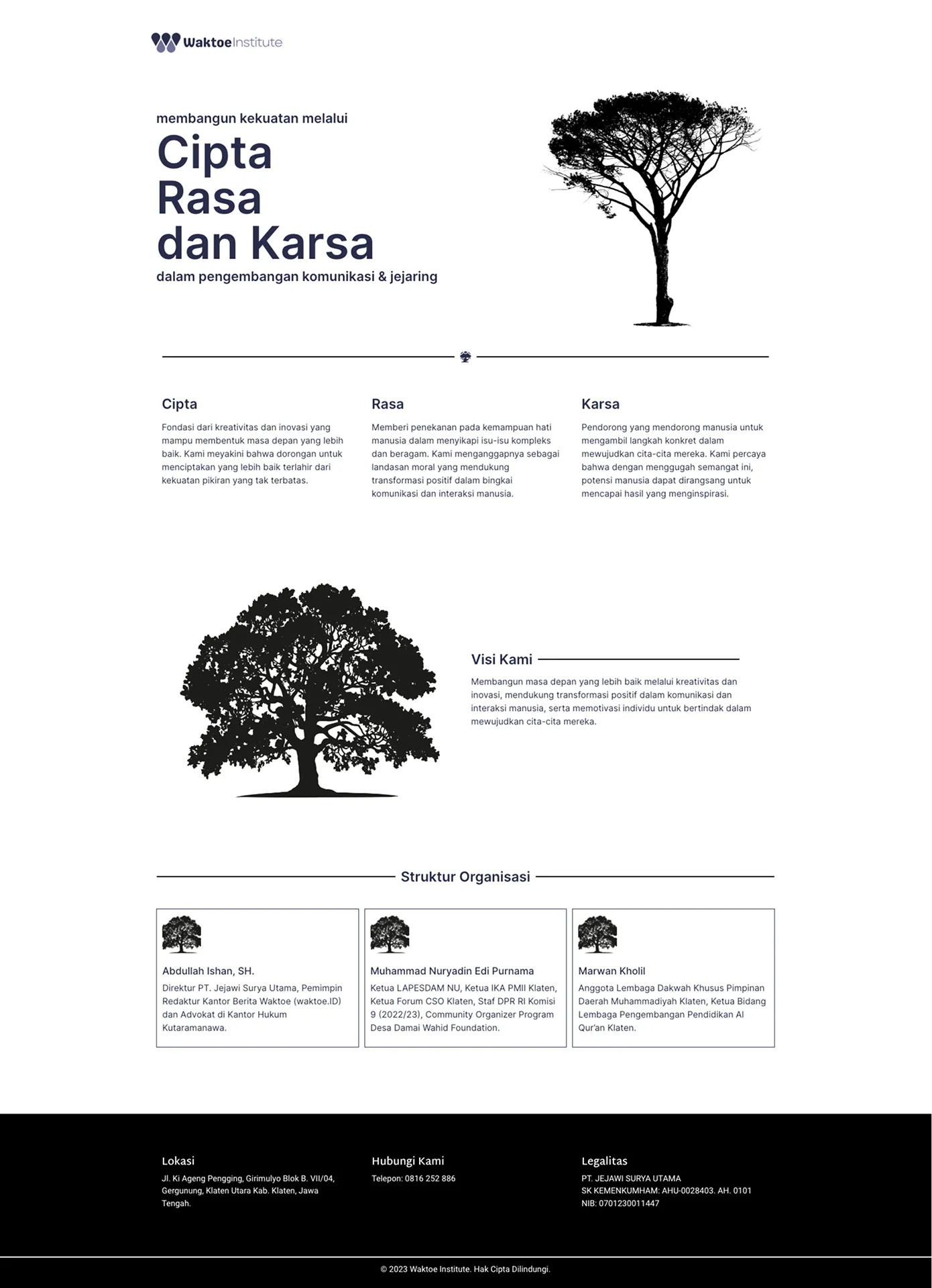 WAKTOE INSTITUT - WEB DEVELOPMENT